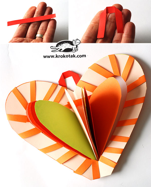 Basteln zum Valentinstag: Herz aus Liebe