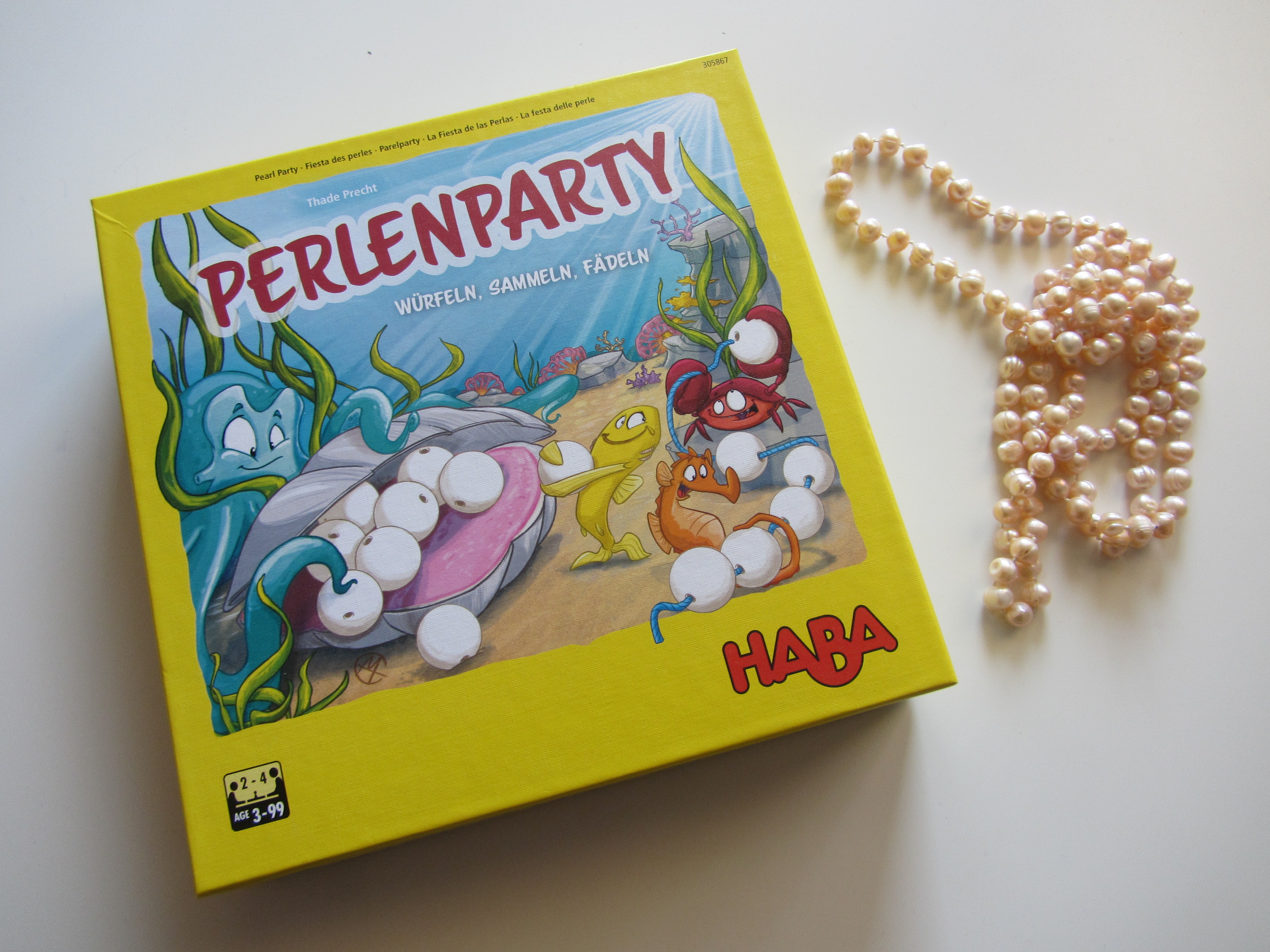 Spiel für die Kleinsten: Perlenparty